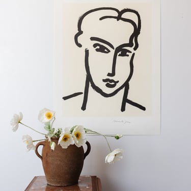 vintage Matisse print, “Grande Tete De Katia”