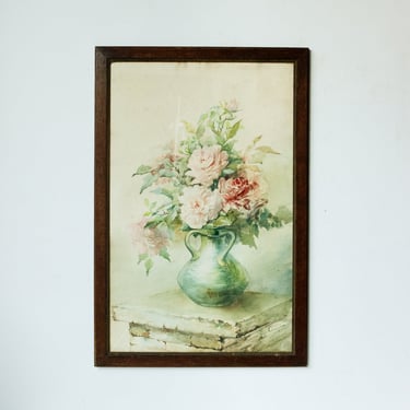 Floral Still Life Watercolor Painting