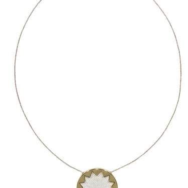 House of Harlow 1960 - Ivory & Gold Large Pendant Necklace