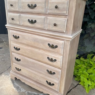 AVAILABLE: Bleached Chest of Drawers 
