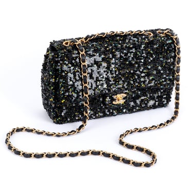 Sequin Flap Bag