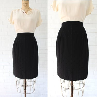1980's Size 2/4 Classic Black Bubble Skirt 