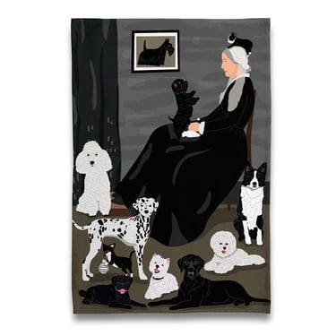 Whistler’s Mother of Dogs Tea Towel