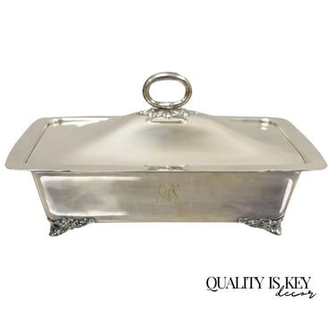 Vintage Reed & Barton Mayflower 5006 Silver Plated Covered Casserole Dish &quot;B&quot;