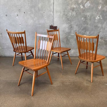 Set of Four Kipp Stewart For Drexel Centennial Mid Century Modern Dining Chairs