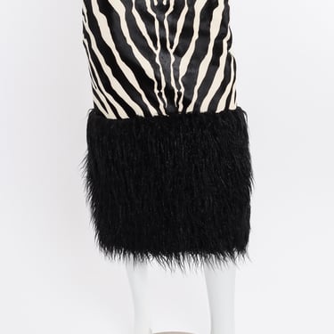 2019 F/W Zebra Print Midi Skirt