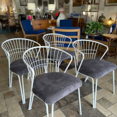 Mid Century Wrought Iron Patio Chairs