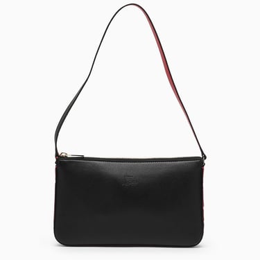 Christian Louboutin Black Leather Shoulder Bag Women