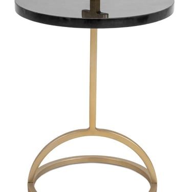 Remy Black Marble Top Side Table