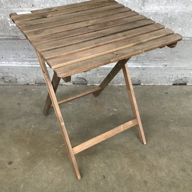 Slatted Outdoor Cafe Table (Seattle)