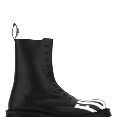 VTMNTS Black leather ankle boots