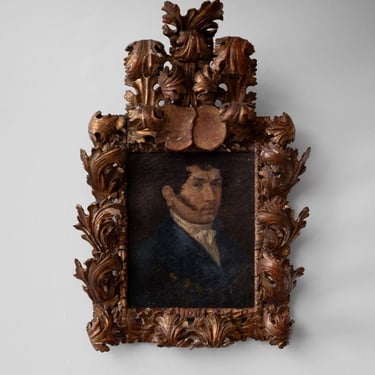 Portrait of Man in Gilt Frame