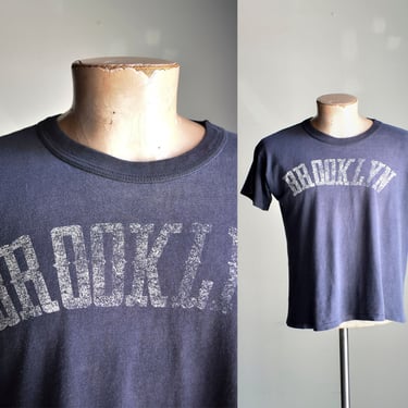 Vintage 1960s Brooklyn New York Tshirt / Soft Broken In Vintage Tee / Brooklyn Tshirt / True Vintage Brooklyn Tshirt Small 