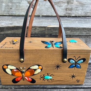 vintage ENID COLLINS box bag vintage Glitter Bugs purse 