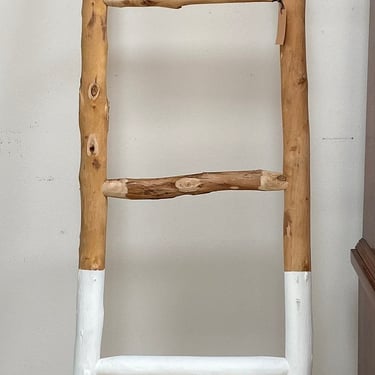 White Dipped Wood Ladder 