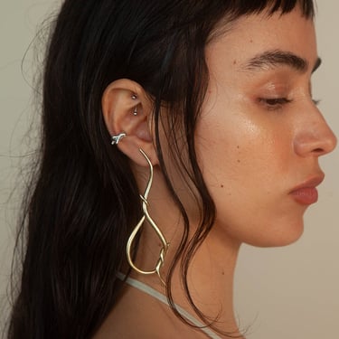 Brass Axel Earrings