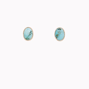 Juicy Turquoise Oval Studs