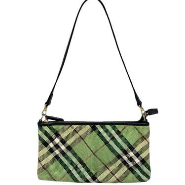 Burberry Green Plaid Mini Shoulder Bag