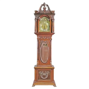 Early 1905 Waltham Walnut Case Elliot Movement 5 Tube Grandfather Clock