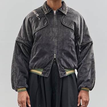 Kapital Velveteen Siamese Bomber Drizzler JKT, Black