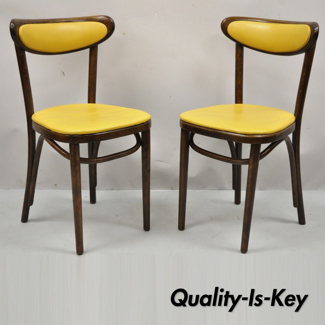 Vintage GAR Products Yellow Bentwood Ice Cream Parlor Side Chair Quality is Key Philadelphia