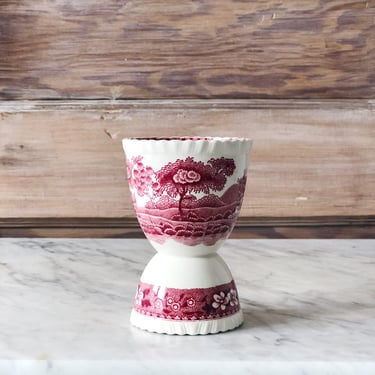 Copeland Spode Red Transferware Egg Cup 