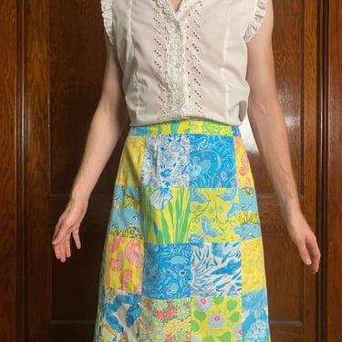 70s Patchwork print Lilly Pulitzer skirt 