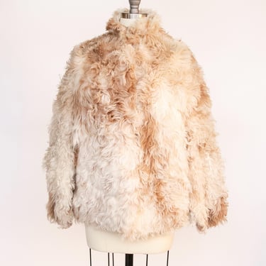 1970s Lamb Fur Jacket Shearling Sheepskin S / M 