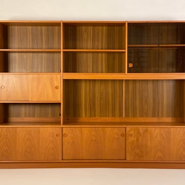 Uldum Møbelfabrik Teak Wall Unit, Circa 1970s - *Please ask for a shipping quote before you buy. 