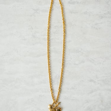 Vintage Golden Heart Toggle Necklace/Belt L