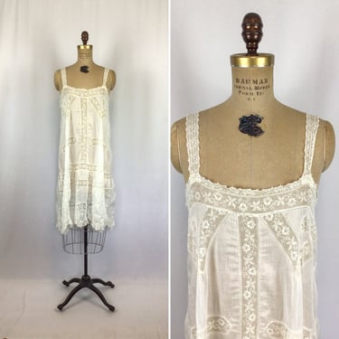 Vintage Edwardian dress | Antique white cotton lace lawn Vintage Edwardian dress | Antique white cotton lace lawn