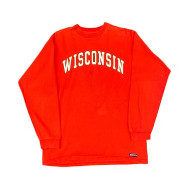 (M) Red Wisconsin Jansport Long Sleeve T-Shirt 031622 JF
