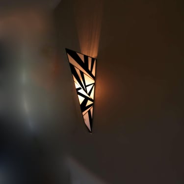 Very Large Art Deco Wall Lamp (64 cm) Tiffany Stained Glass 