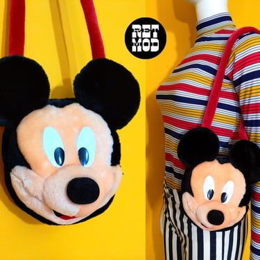 Super Cute Vintage 90s Y2K Mickey Mouse Plush Purse 