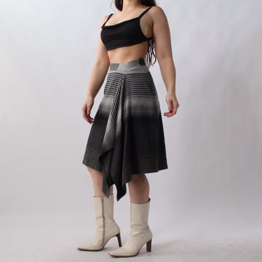 2000s Asymmetrical Wool Skirt - W25