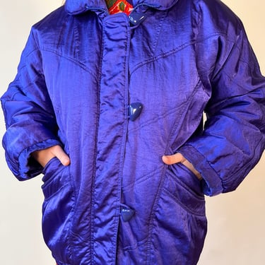 90’s Royal Purple Ultraviolet Puffer Coat