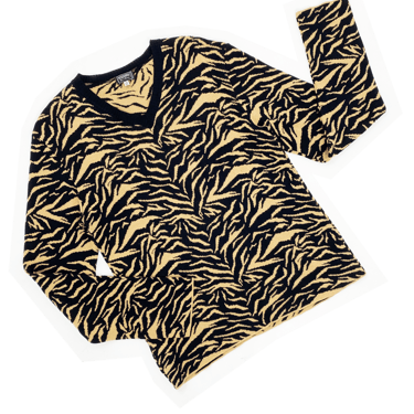 Gianni Versace Versus 90s tiger print sweater