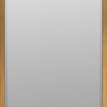 Brushed Brass Framed Beveled Glass Mirror