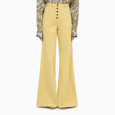 Etro Pegaso Denim Flared Trousers Women