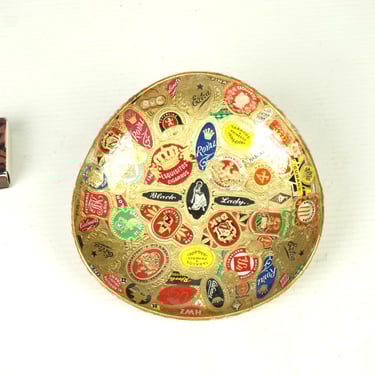 Old advertising bowl or ashtray, Ashtray cigar banderoles 60s, Vintage designer ash tray, Cigar ashtray, Cigar labels,Advertising cigar 