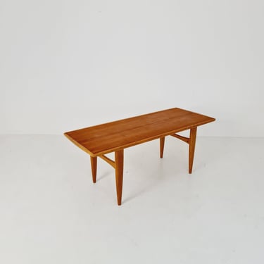 Midcentury Swedish teak and oak coffee table, 1960s 