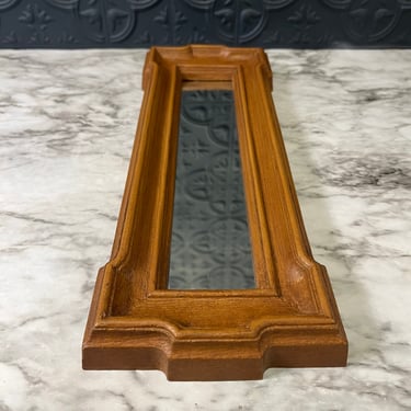 Faux Wood Rectangle mirror