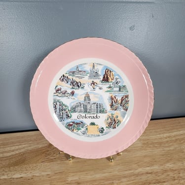 Vintage Colorado Souvenir Plate 