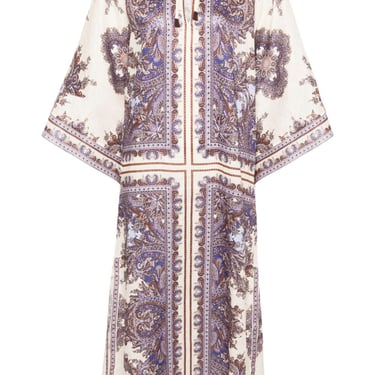 Zimmermann Women Paisley Print Linen Midi Dress