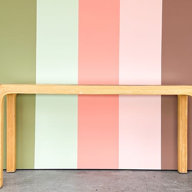 Pencil Reed Rattan Console