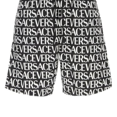 Versace Man Printed Polyester Swimming Shorts