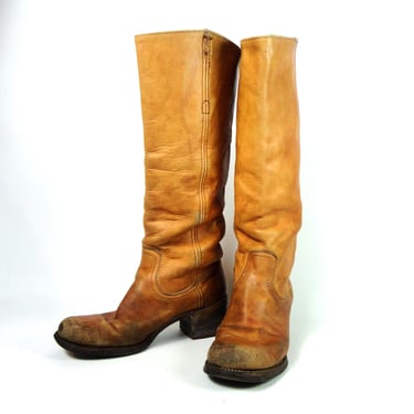Vintage Frye ブラウン ロングブーツ 6 B Vintage Frye ブラウン ロングブーツ 6 B Vintage Frye ブラウン