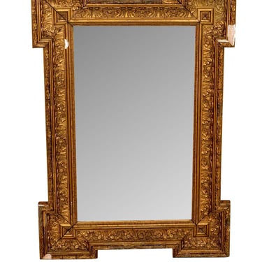 Gilded and Carved Italian Mirror