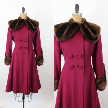 1940s FUR PRINCESS coat xs small | new fall 