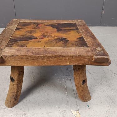 Vintage copper plated brutalist coffee table, 1970s - mid century modern copper coffee table - vintage copper coffee table 